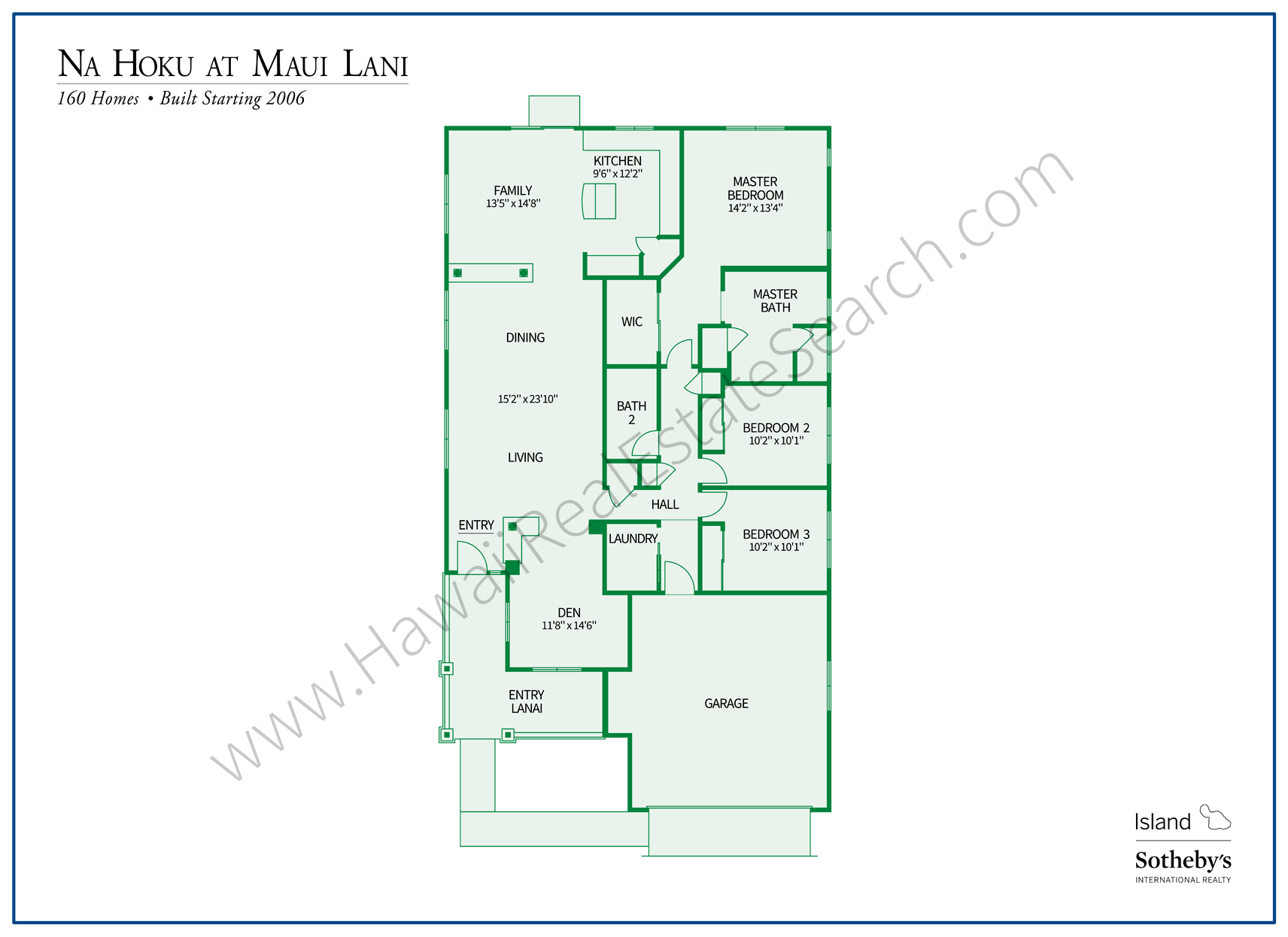 Floorplan of Na Hoku Home